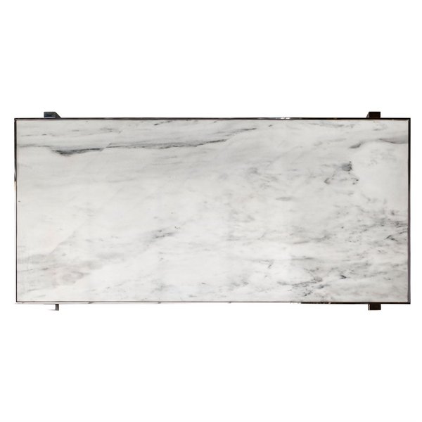 Richmond Interiors Esstisch Levanto Marmor Weiß/Grau  200x100cm