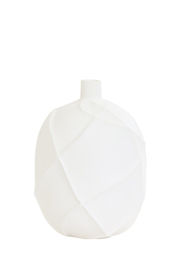 Light&Living Ventano Vase Weiß 27cm
