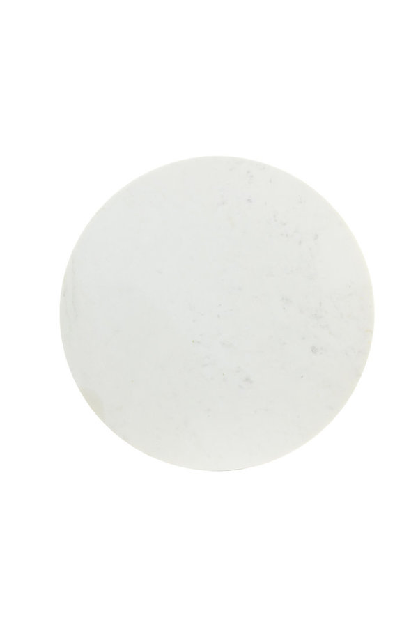 Light&Living Beistelltisch Marmor Weiß /Antikbronze 61cm