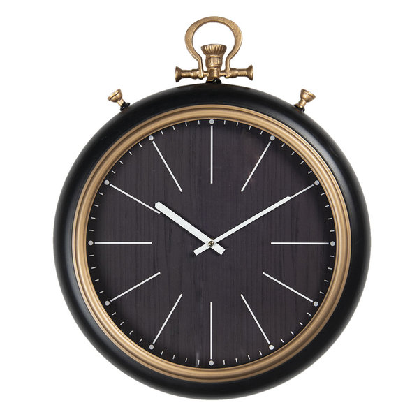 Wanduhr "Clock" Schwarz/Gold 42cm