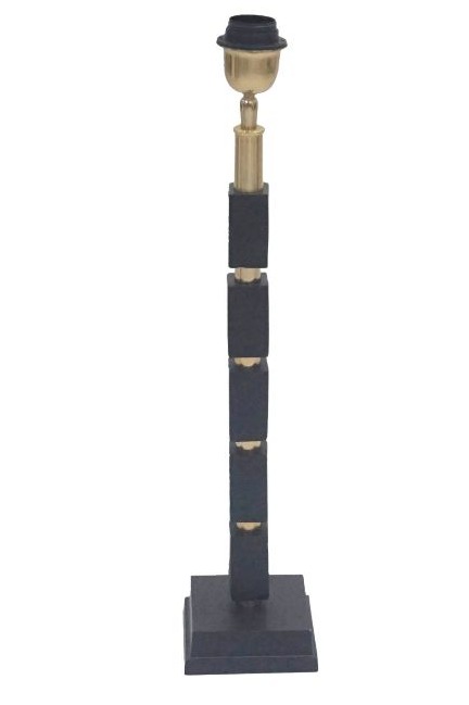 Colmore Tischlampensockel Schwarz/Brass 60cm