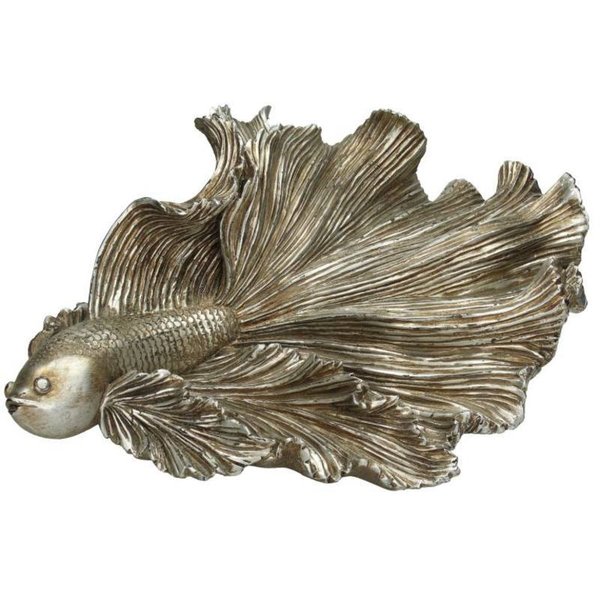 Deko Königsfisch  Silber/Gold 43,3cm