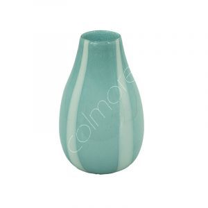 Colmore Vase Hellblau/Weiss  30cm