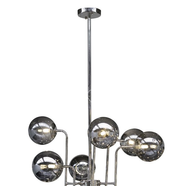 Colmore Hängeleuchte LED  Rauchglas 12 Flammig  70x70cm