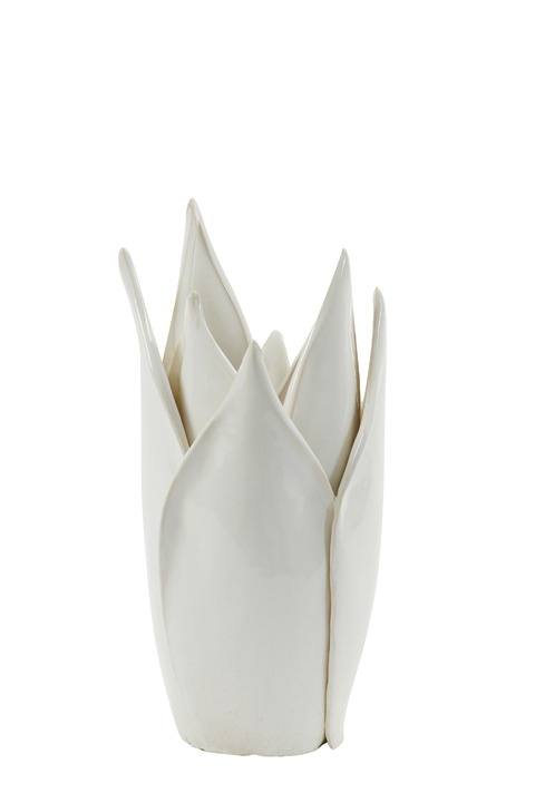 Light&Living Vase Tulipan Cremeweiß 31,5cm