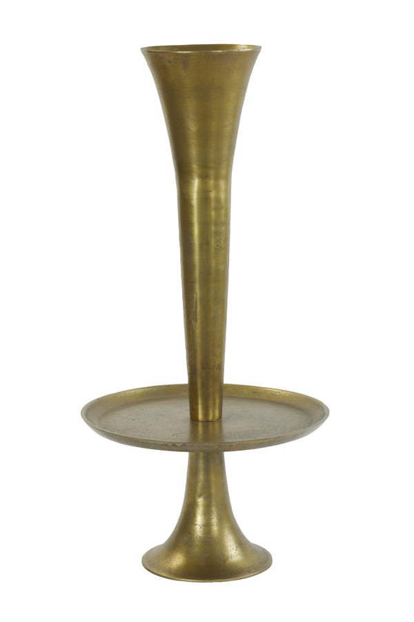 Light&Living Zembi Vase mit Etagere 89cm Bronze