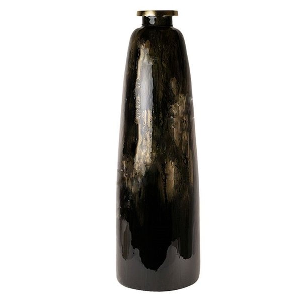 Colmore Vase Champagne/Schwarz/Gold 88cm