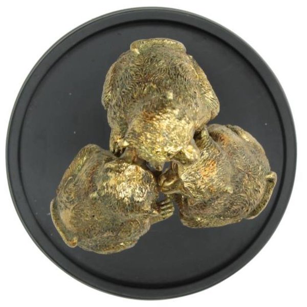 Dekogloche Affe Gold 30cm