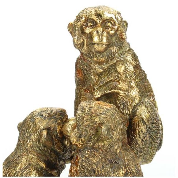 Dekogloche Affe Gold 30cm