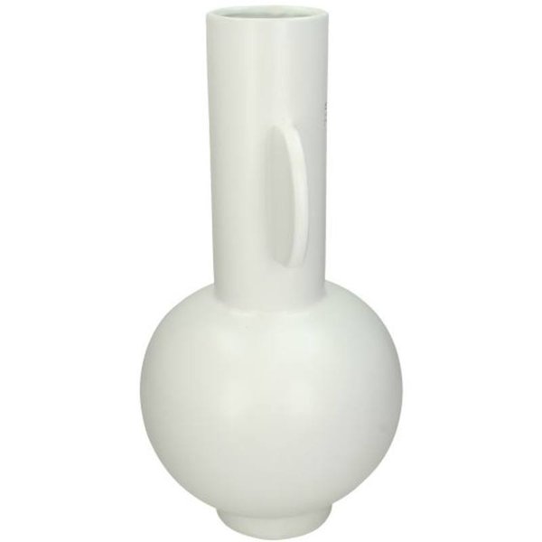 Vase Japandi Weiß 42cm