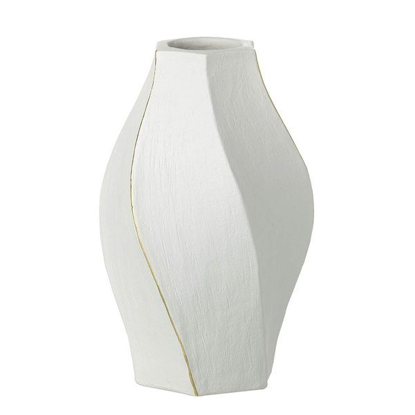 Parlane Vase Persephone Weiß/Gold 25cm
