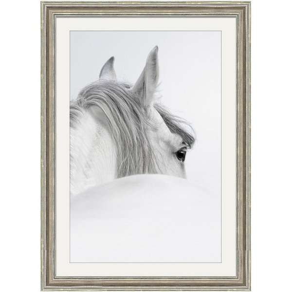 Hazenkamp Wandbild White Horse 70x90cm