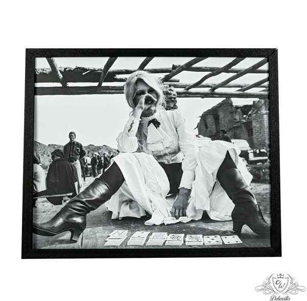 Brigitte Bardot Spielkarten Bild Schwarz/Weiß