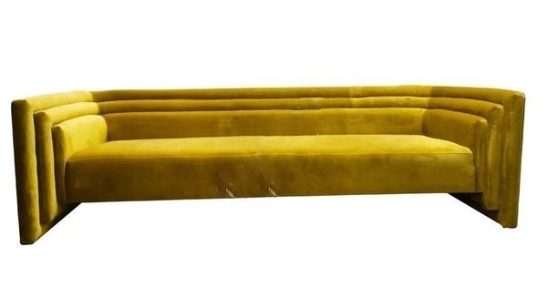 Colmore Sofa Gold Samt 240cm