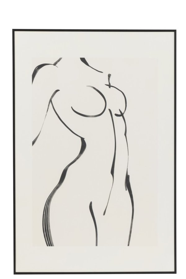 Wandbild Naked Lady Noir&Natural 90x60cm