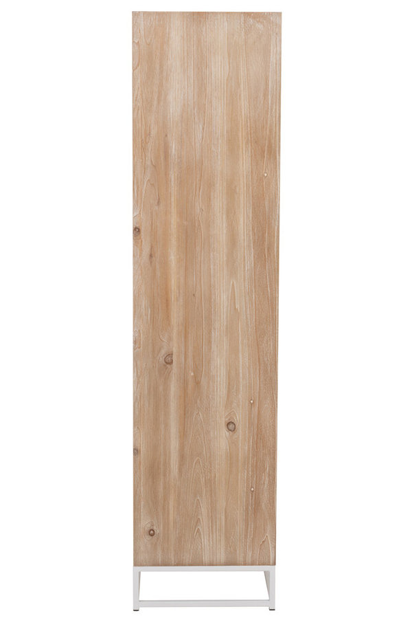 Sideboard/Highboard Fischgrät Natur/Weiß 158cm