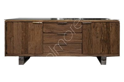 Colmore Sideboard Holz/Edelstahl 160cm Wood Collection