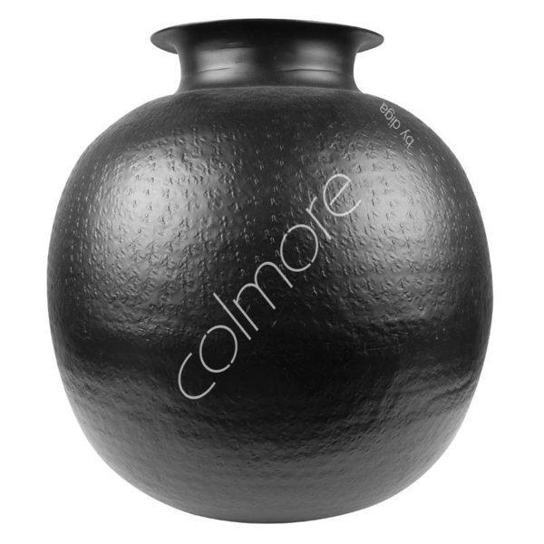 Colmore Vase Aluminium Schwarz 44cm