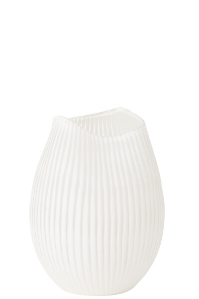 Lux Design Vase White Line 31,5cm