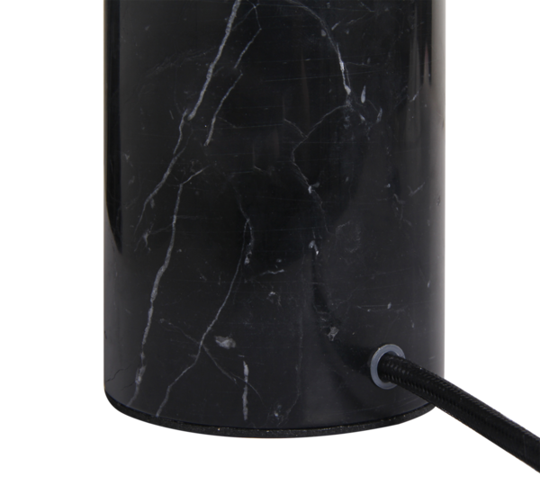 LUX Design Tischlampe Marmor Black 21cm