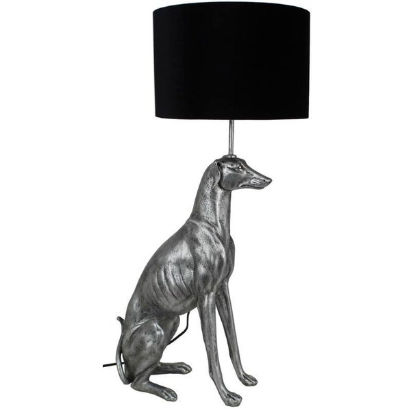 Lux Design Tischlampe Dog Silver 80cm
