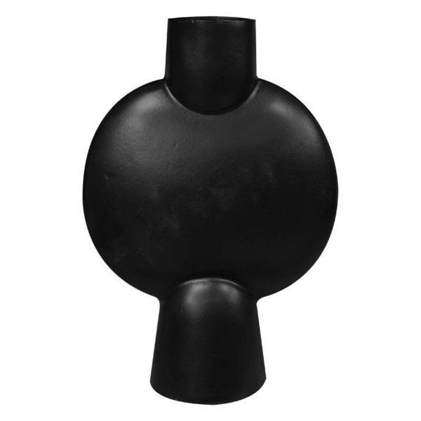 Colmore Vase ALU/RAW Black Round 26cm