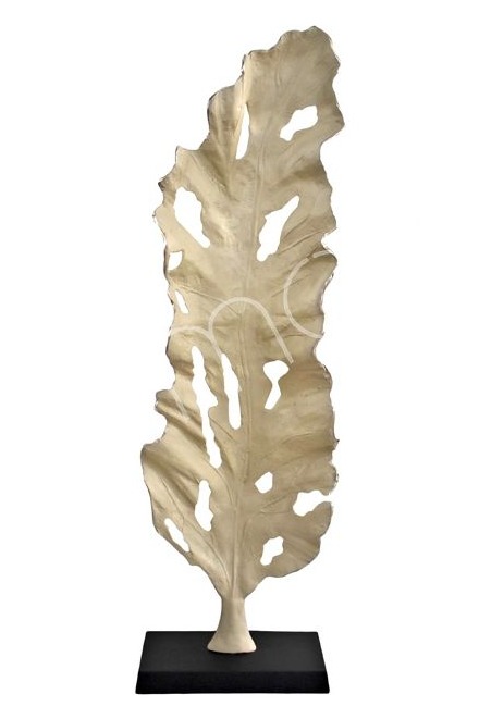 Colmore Skulptur Leaf Taupe Alu 150cm