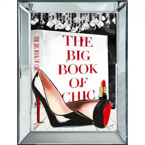 Hazenkamp Wandbild Spiegelrahmen The Big Book of Chic 60|80cm