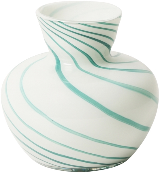 Vase Swirl Candy Minz 18cm